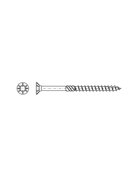 Drevoskrutka konštrukčná 4x30 7507Z (10ks)