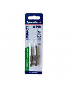#31750 [24-2-141] SPECIALIST+ screwdriver bit PH1, 50 mm, 2 pcs