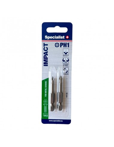 #31750 [24-2-141] SPECIALIST+ screwdriver bit PH1, 50 mm, 2 pcs