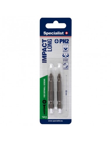 #31748 [24-2-059] SPECIALIST+ screwdriver bit, PH2 50mm 2pc