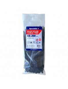 #31722 [81-3-4200J] SPECIALIST+ nylon cable ties, black, 4.6x200 mm, 100 pcs