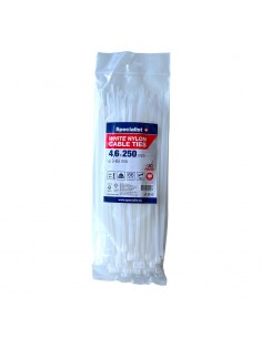 #31723 [81-3-4250B] SPECIALIST+ nylon cable ties, white, 4.6x250 mm, 100 pcs