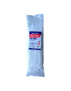 #31724 [81-3-4286B] SPECIALIST+ nylon cable ties, white, 4.6x280 mm, 100 pcs