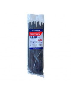 #31731 [81-3-7300J] SPECIALIST+ nylon cable ties, black, 7.6x300 mm, 50 pcs