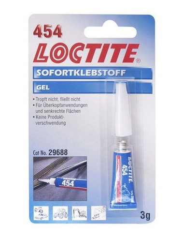454 - Sekundové lepidlo gél - blister  3g