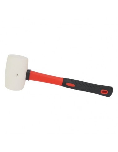Kladivo gumené 50mm/340g biele so sklolaminátovou